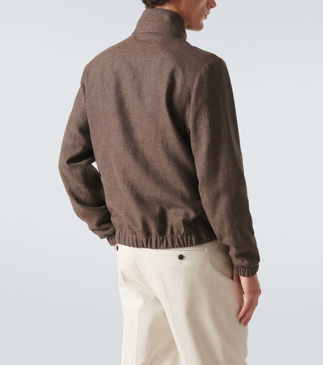 Loro Piana linen and wool bomber jacket | Loro Piana