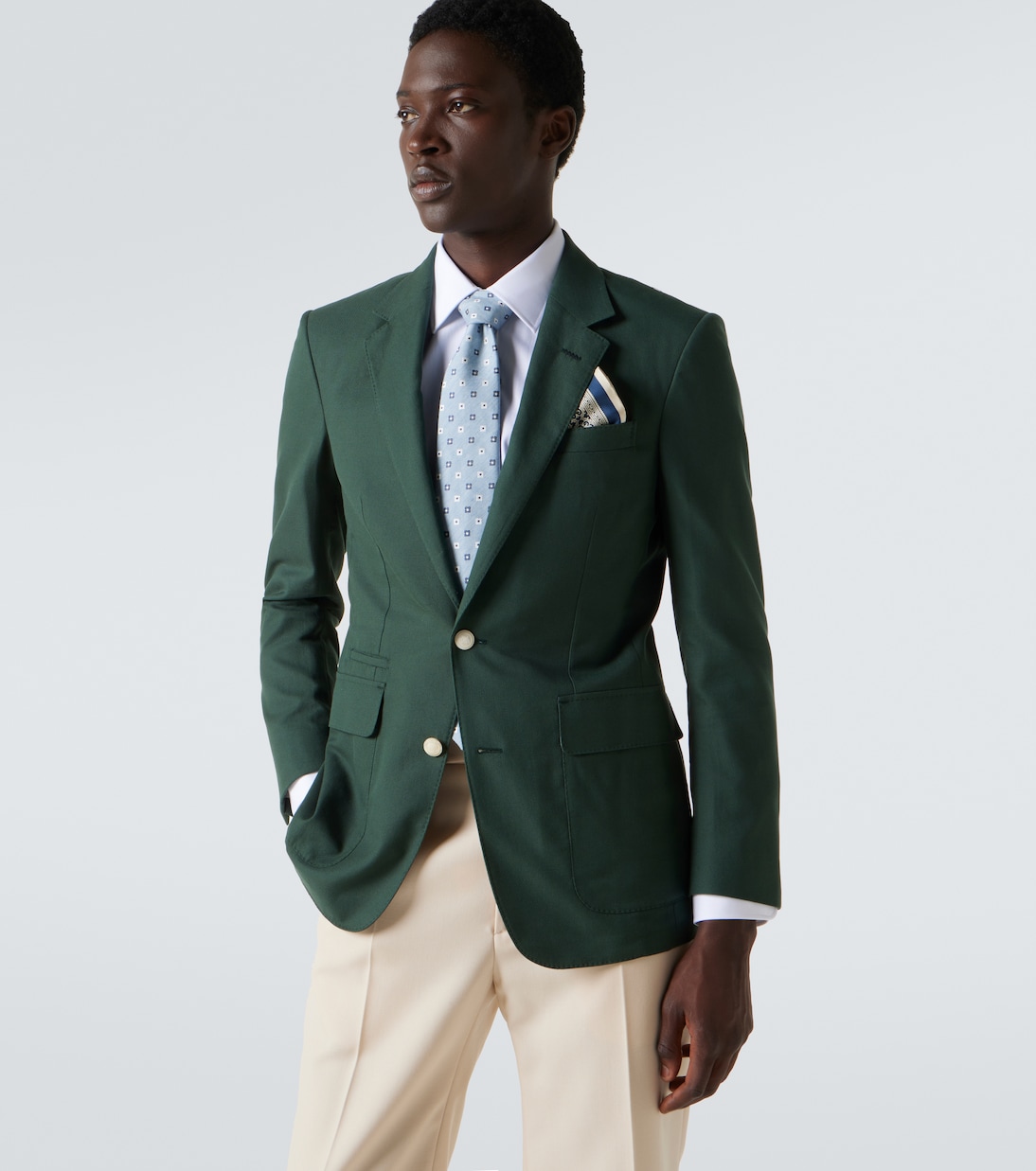 Cravate imprimée en soie et coton | Dunhill