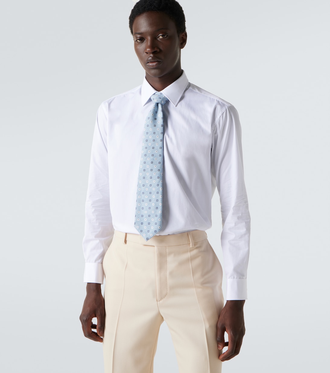 Cravate imprimée en soie et coton | Dunhill