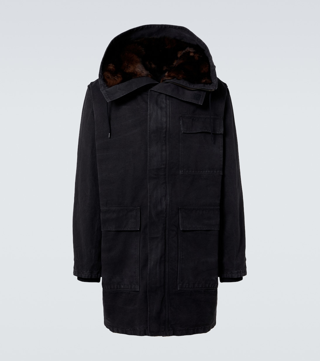 Parka de algodón con borrego | Prada
