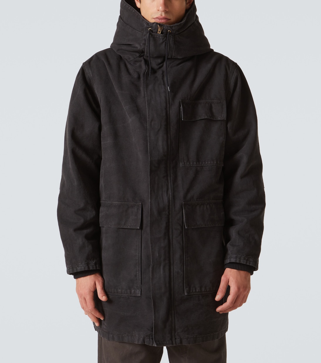 Parka de algodón con borrego | Prada