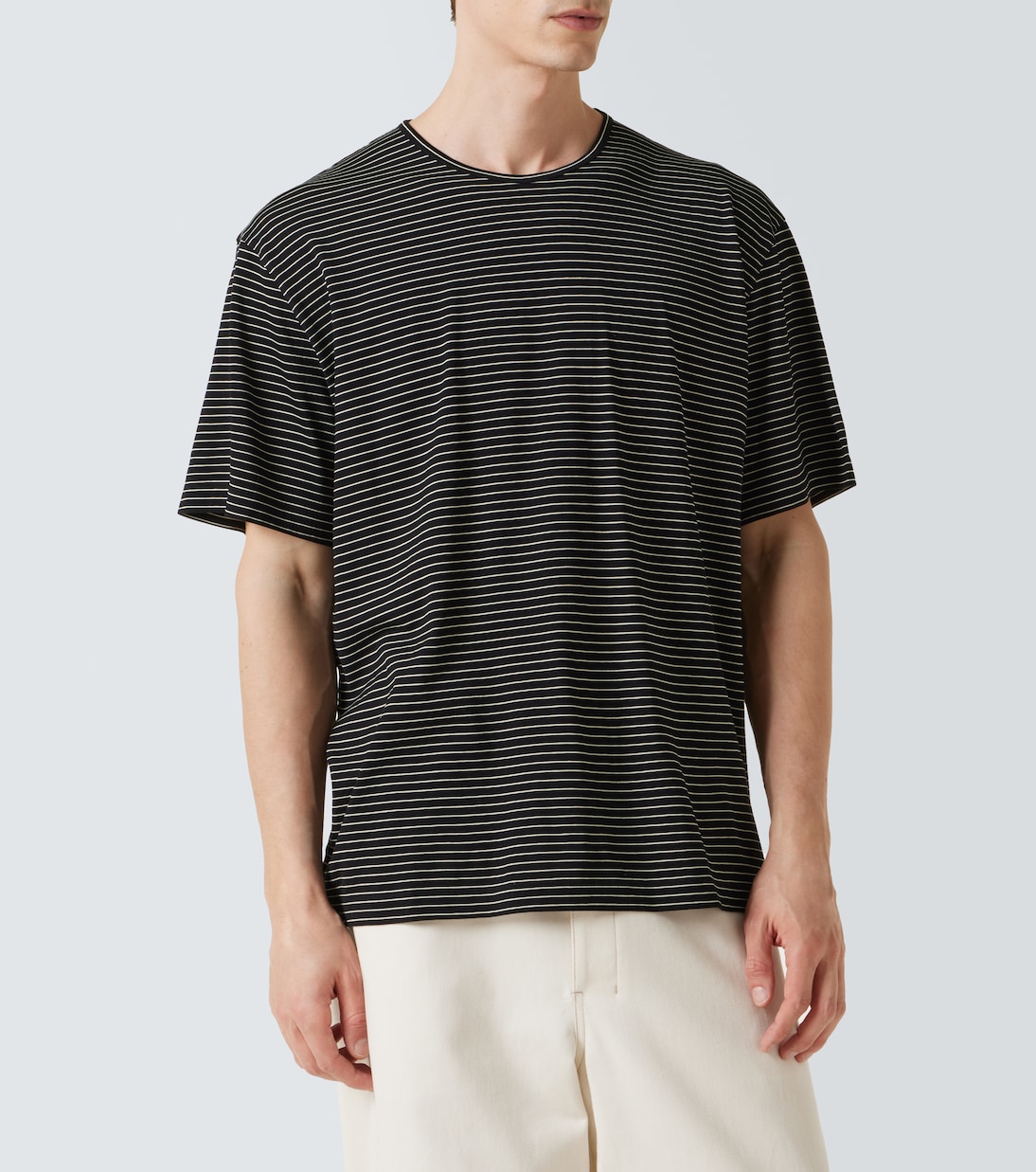 Camiseta en jersey de algodón a rayas | Lemaire