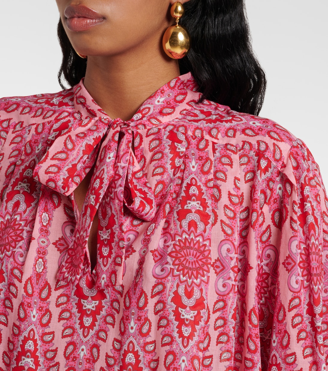 Schluppenbluse aus Baumwolle | Etro