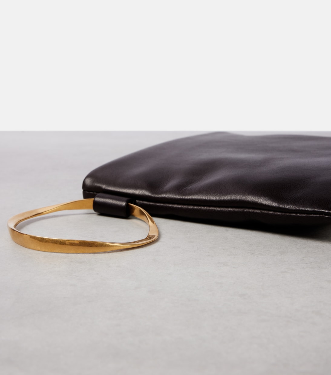 Pochette Square Bracelet en cuir | The Row