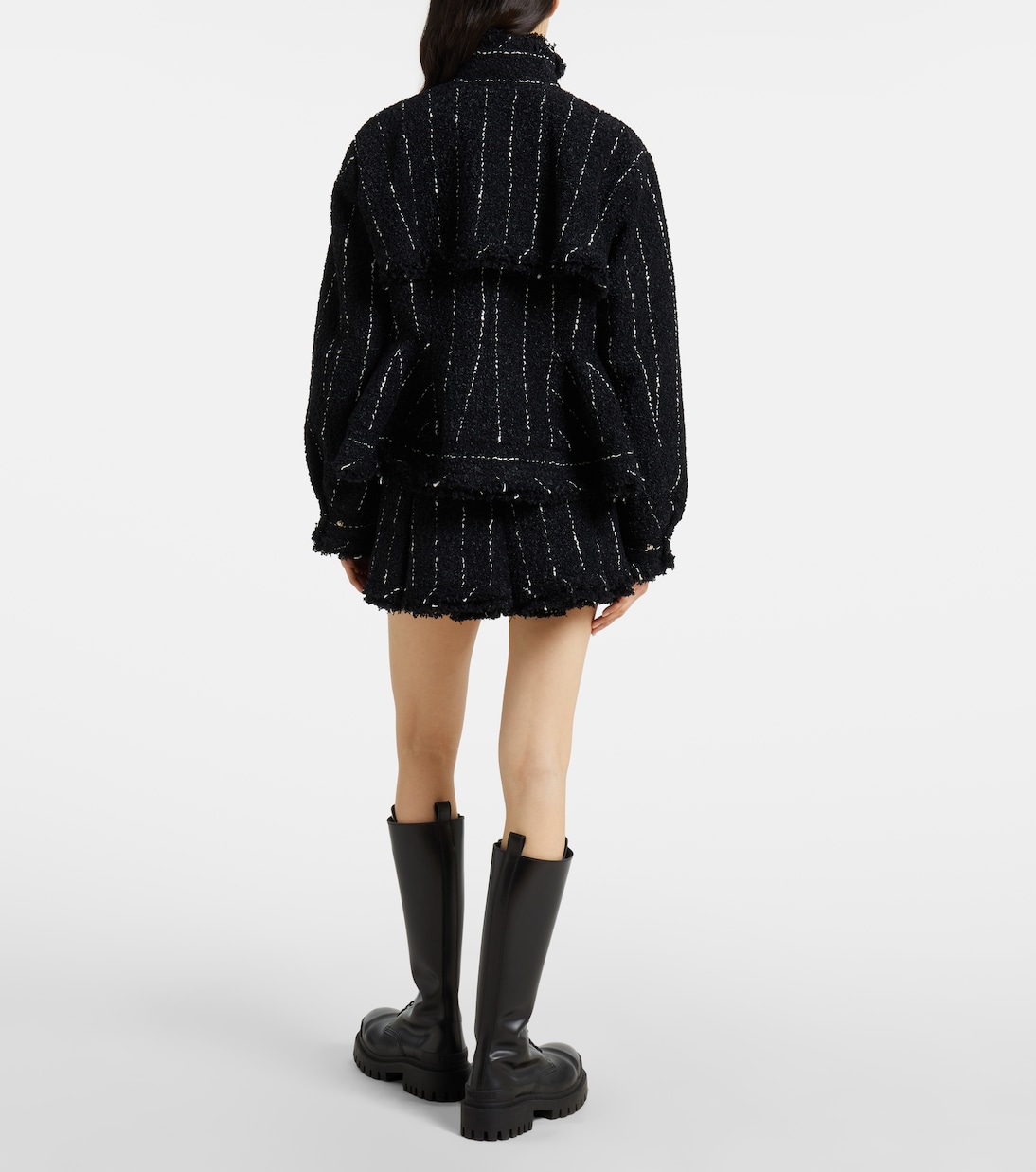 Striped tweed jacket | Sacai