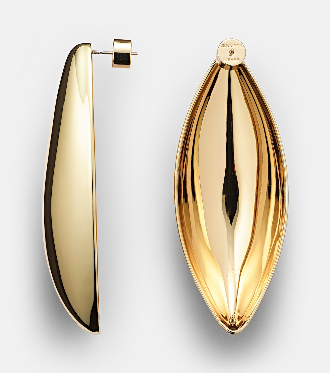 Puffy Dagger gold-plated earrings | Jennifer Fisher
