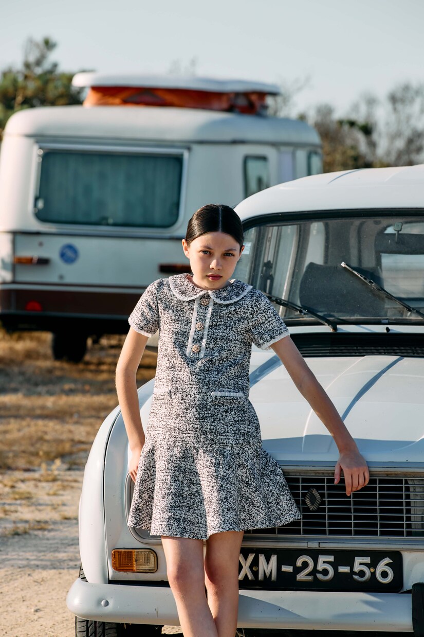 Verziertes Kleid aus Tweed | Patachou