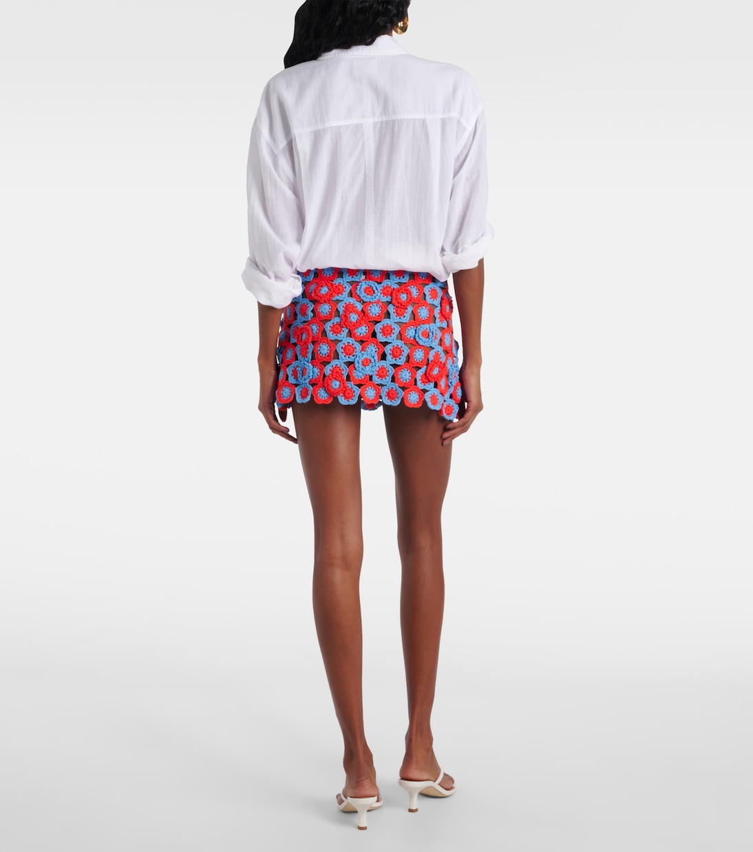 Minifalda Magdalena de croché de algodón | Staud