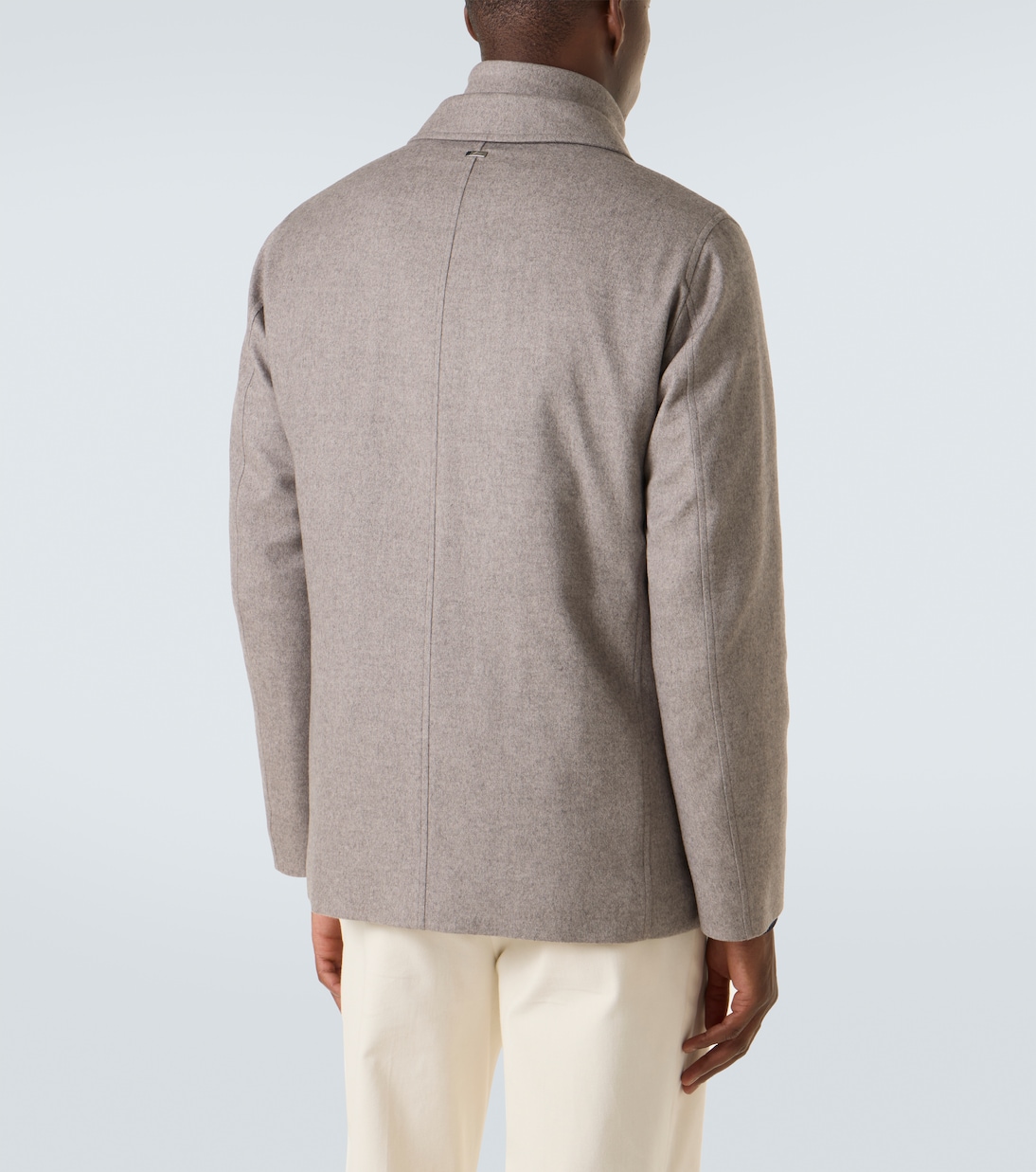 Layered silk and cashmere blazer | Herno
