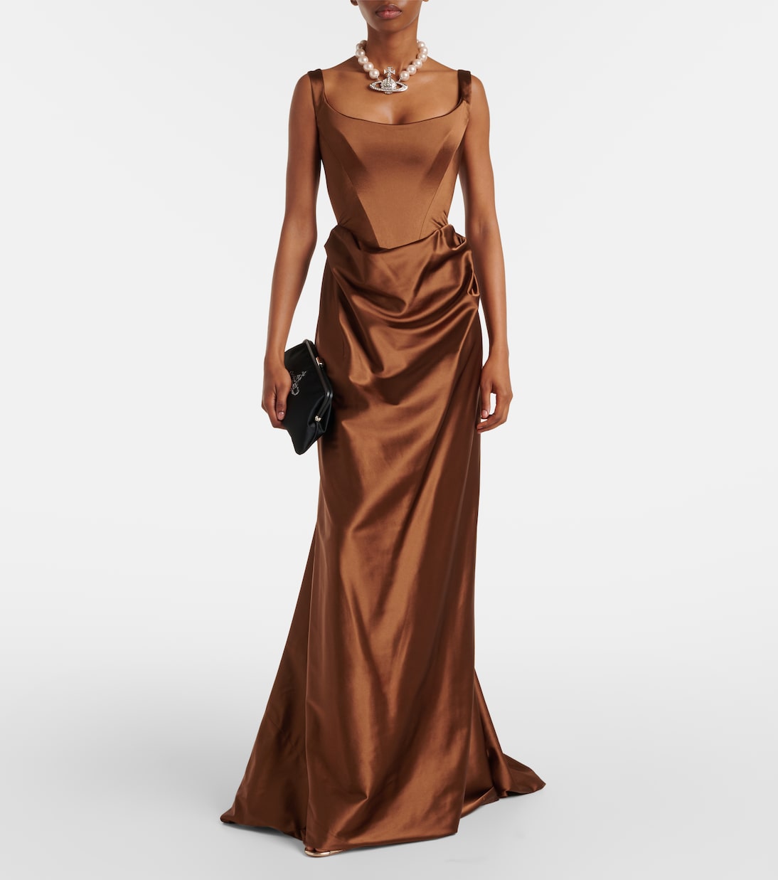 Abito lungo Nova Camille in raso | Vivienne Westwood