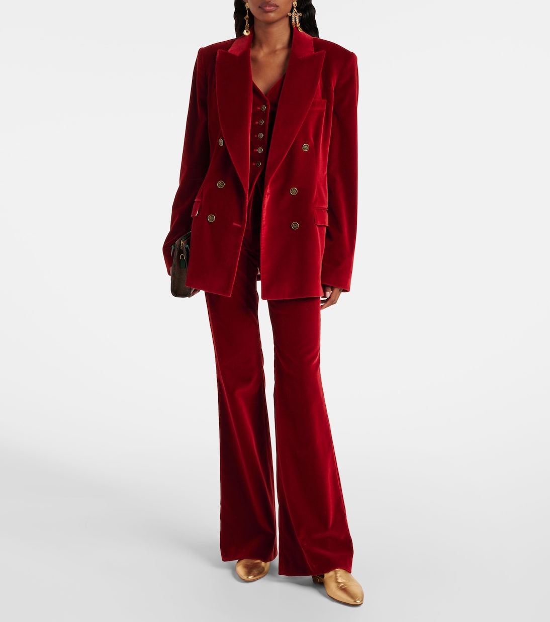 Double-breasted cotton velvet blazer | Etro