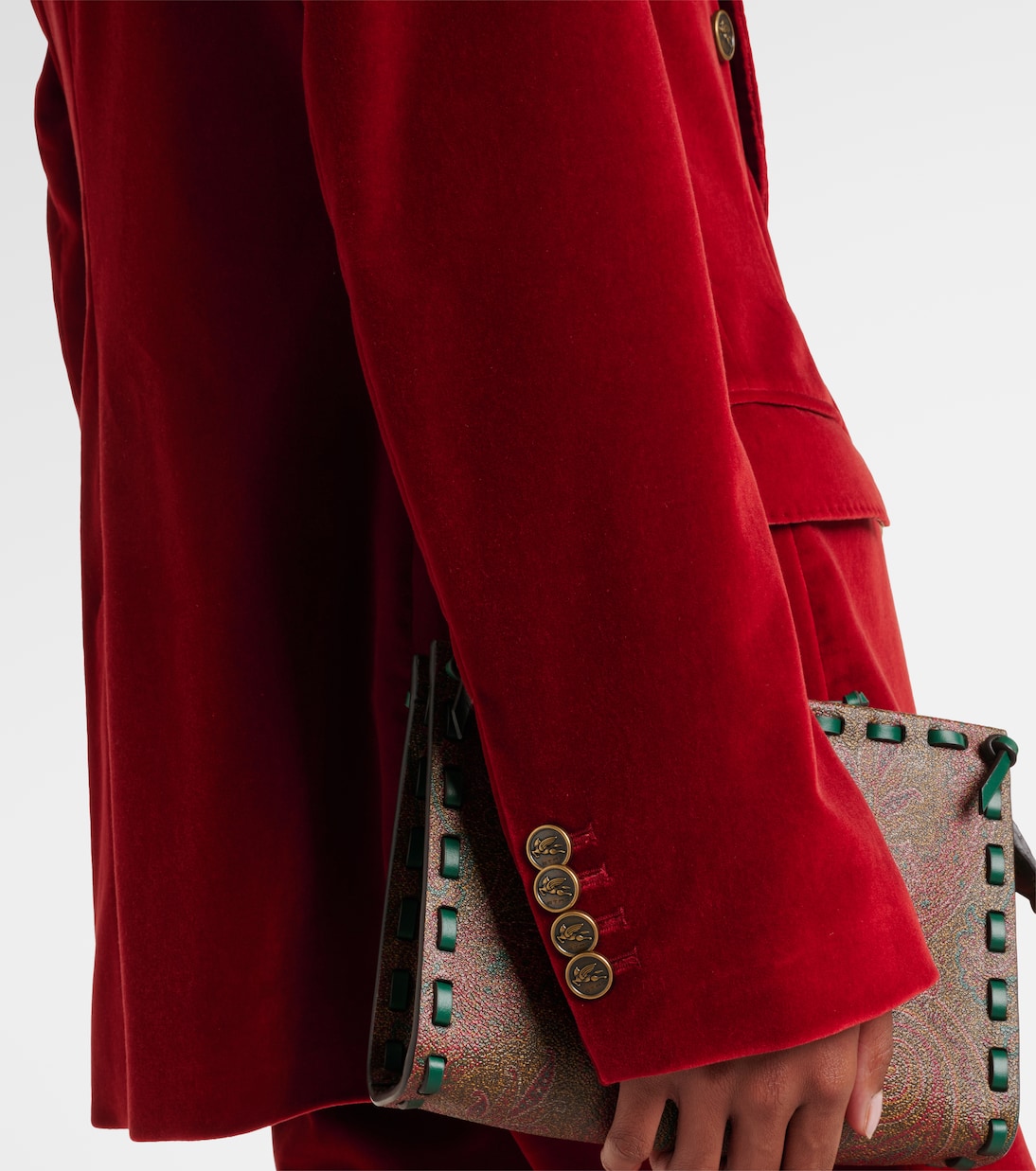 Double-breasted cotton velvet blazer | Etro