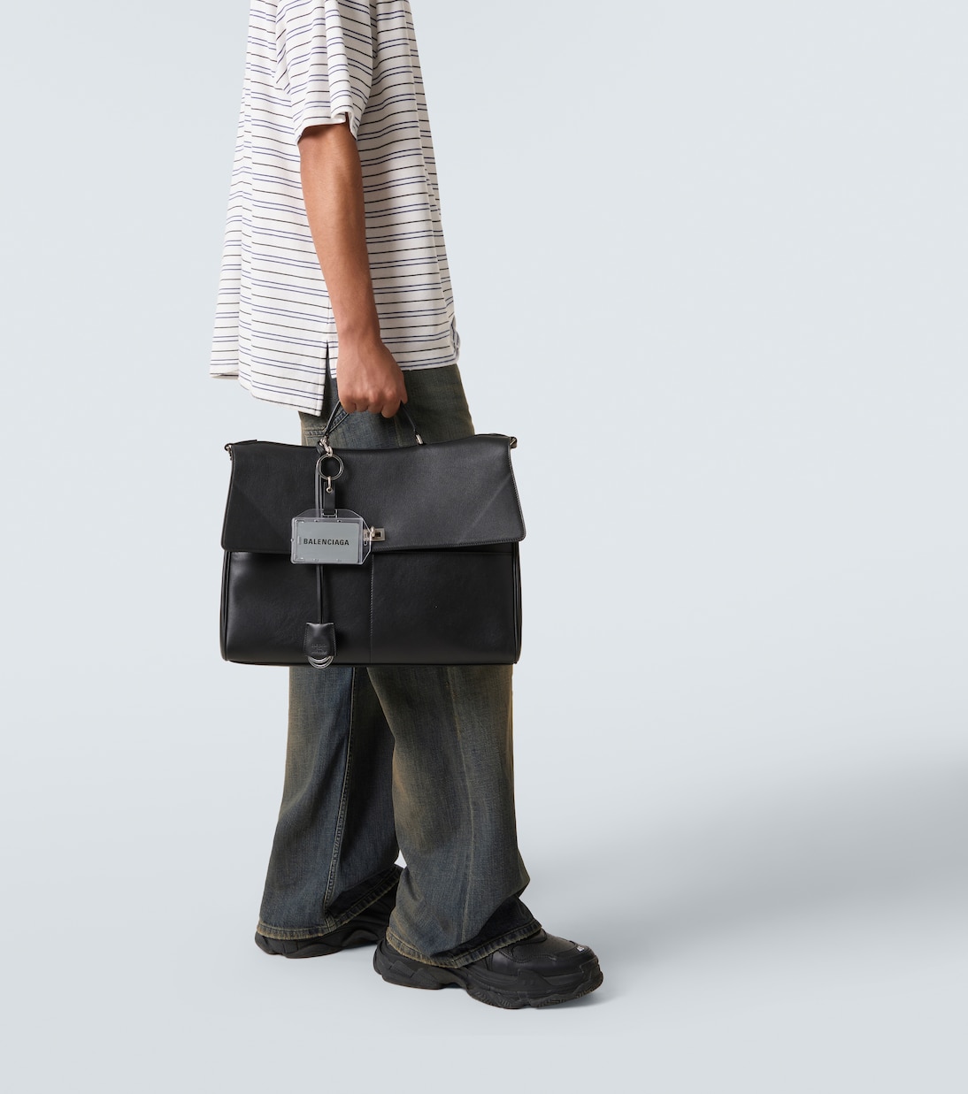 Rodeo leather briefcase | Balenciaga
