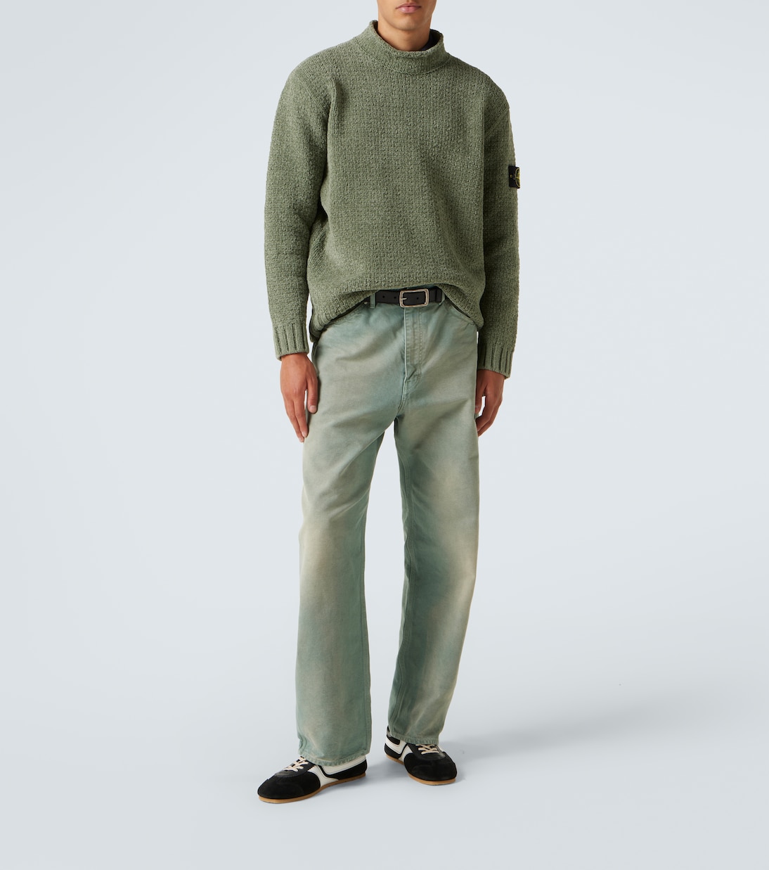 5100019 Compass cotton chenille sweater | Stone Island