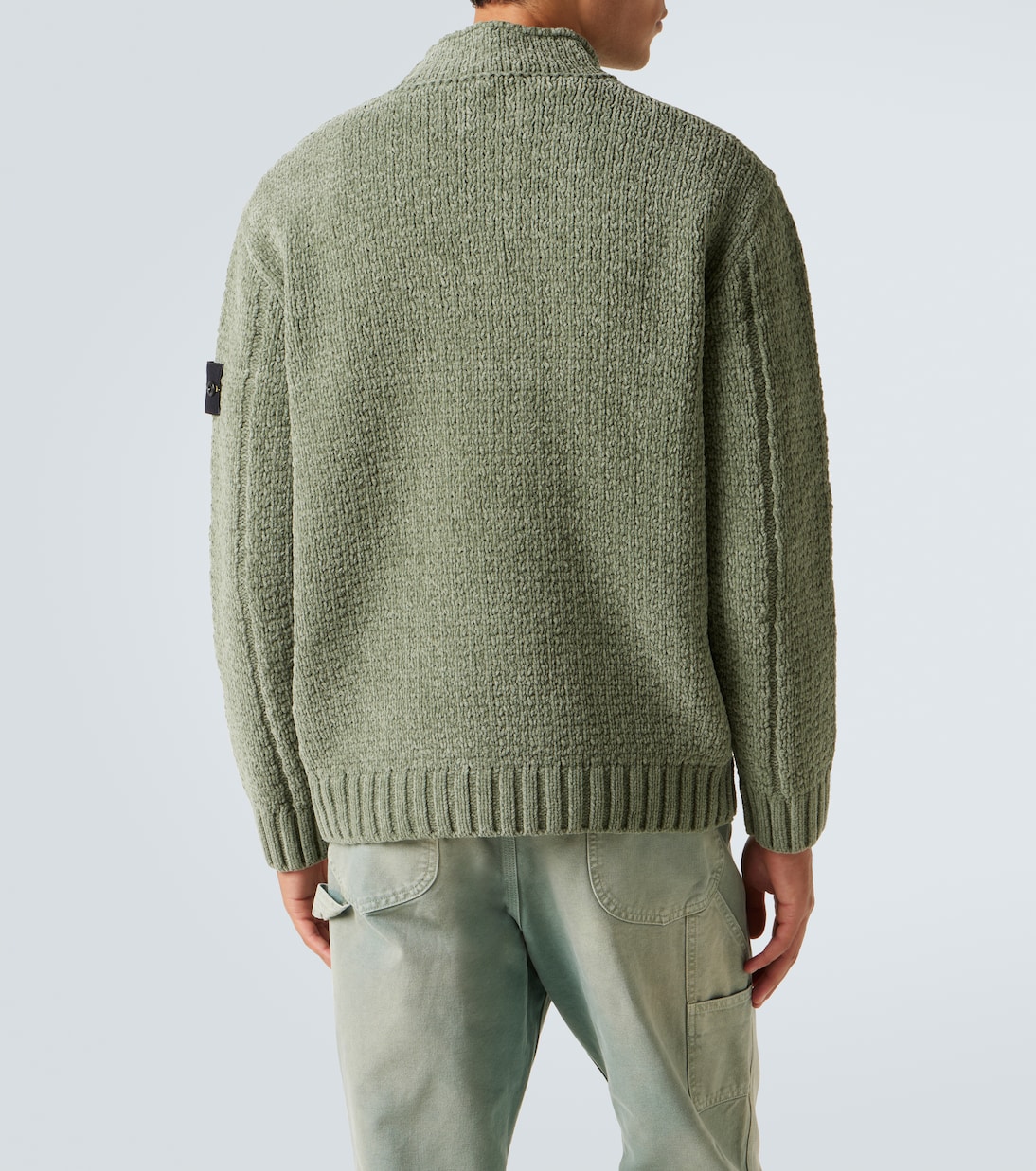 5100019 Compass cotton chenille sweater | Stone Island
