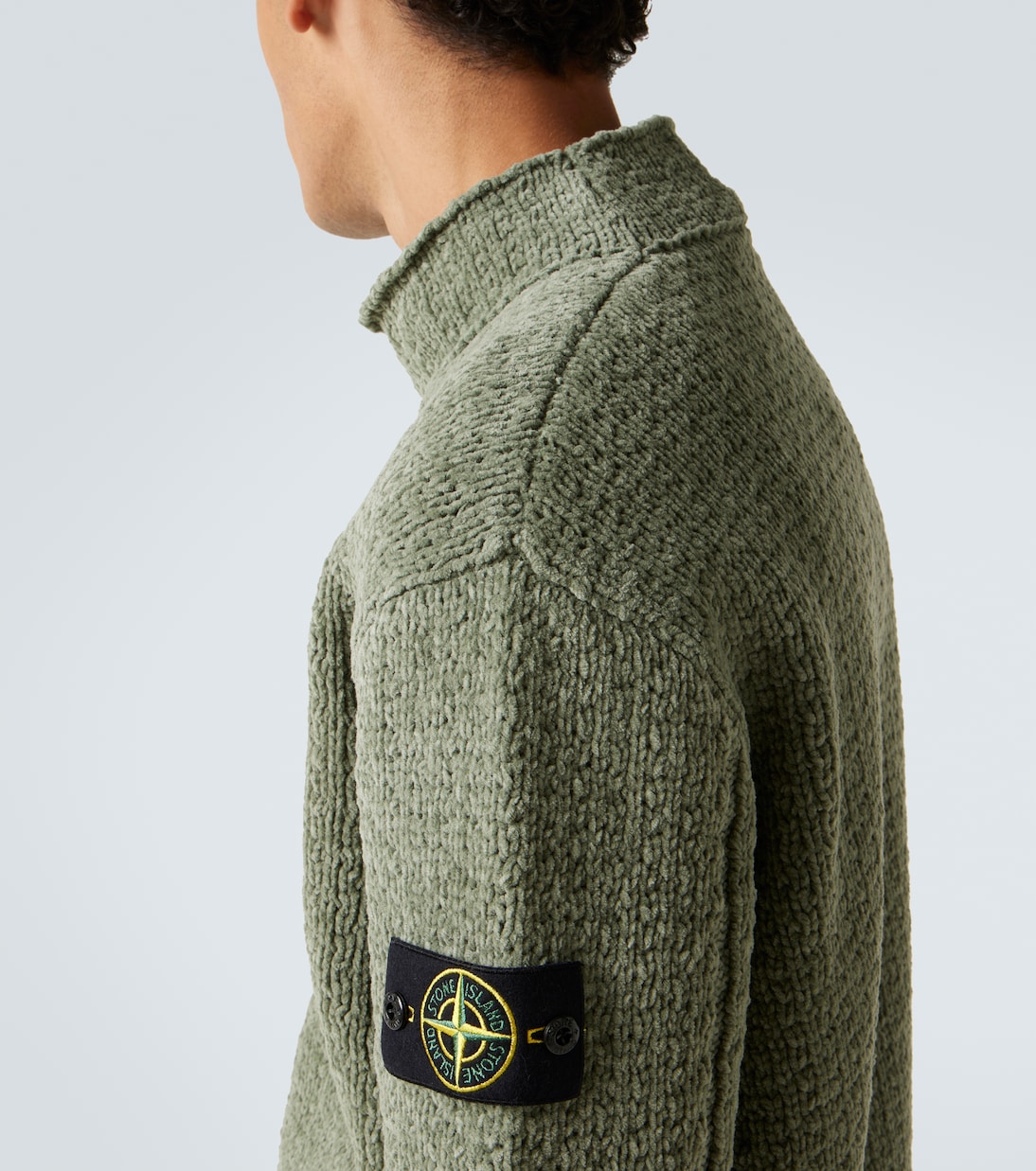 5100019 Compass cotton chenille sweater | Stone Island