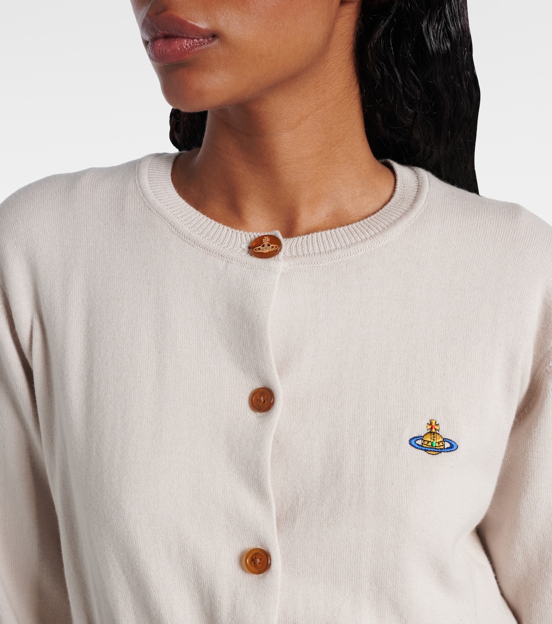 Cardigan Bea Orb in cotone e cashmere | Vivienne Westwood
