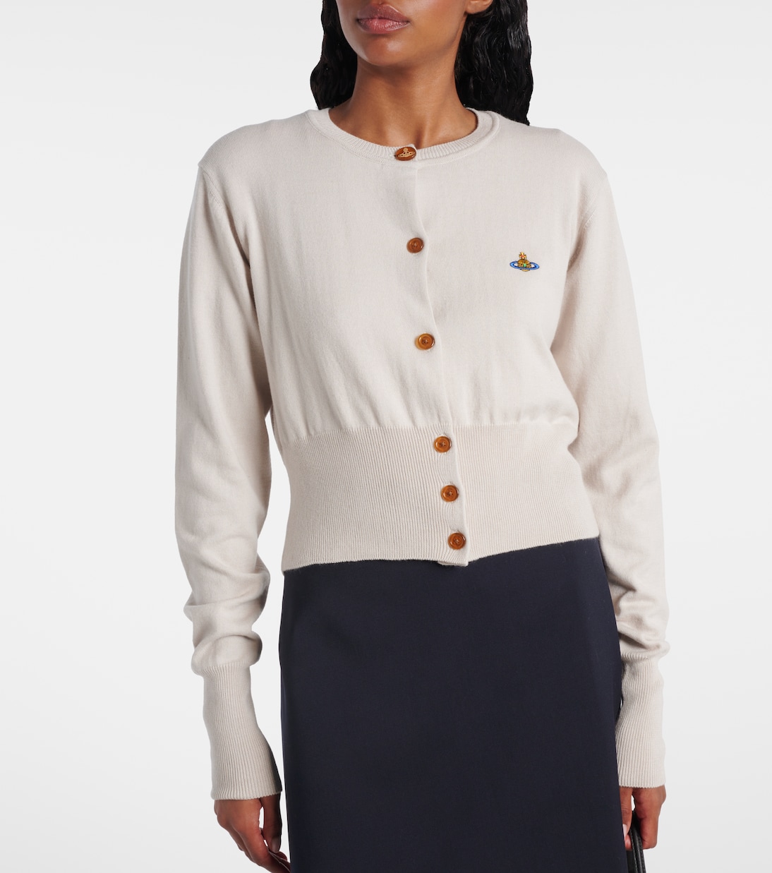 Cardigan Bea Orb in cotone e cashmere | Vivienne Westwood
