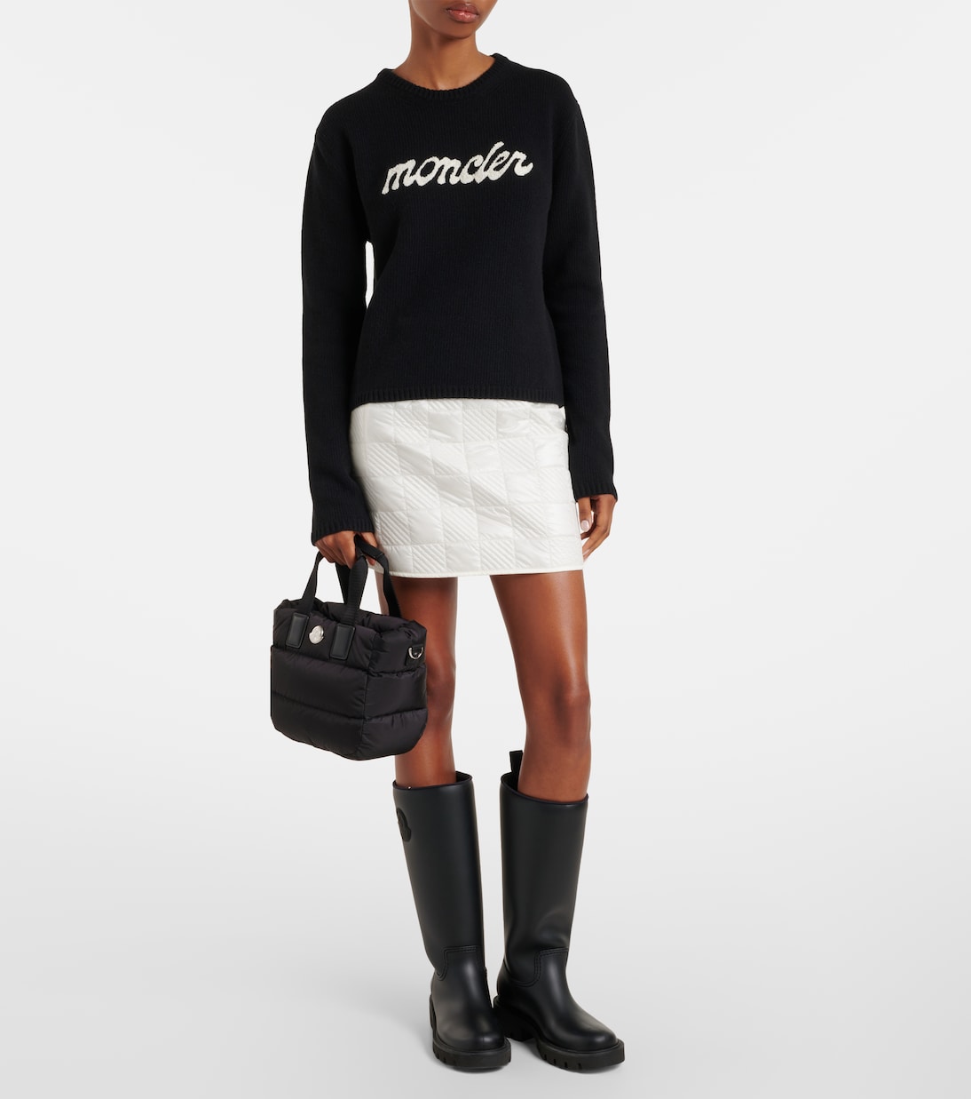 Pullover in lana e cashmere con logo | Moncler