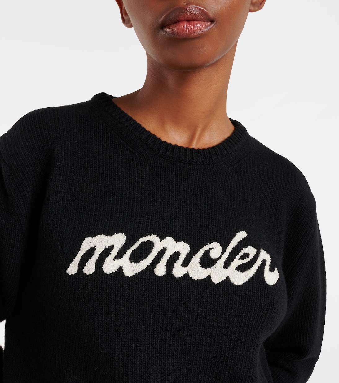 Pullover in lana e cashmere con logo | Moncler