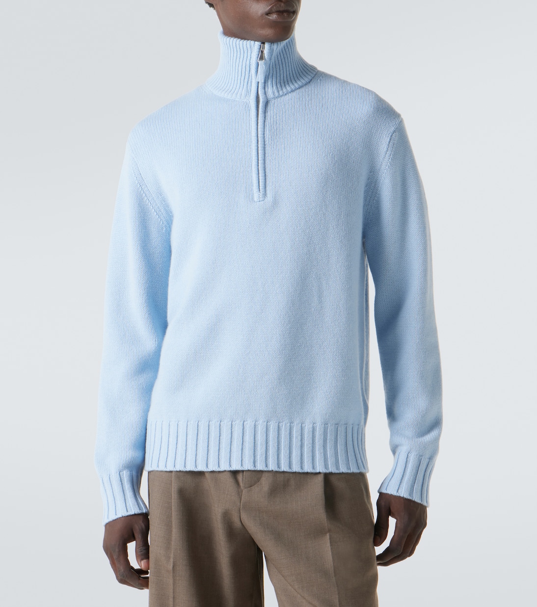 Jersey de cachemir con media cremallera | Allude