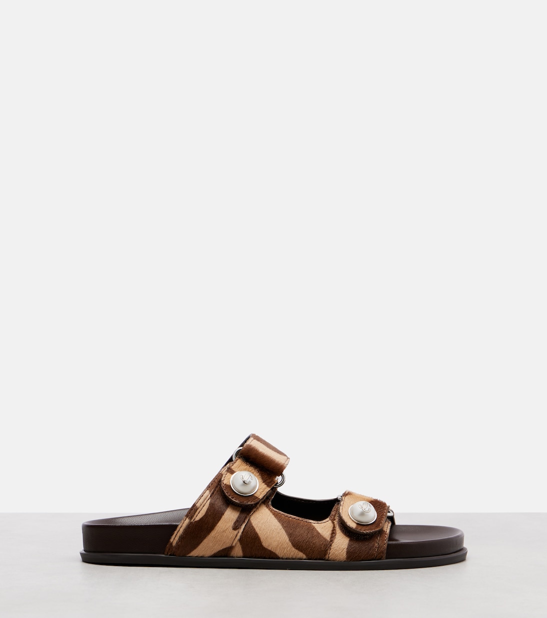 Pantoletten Fayence aus Shearling | Jimmy Choo