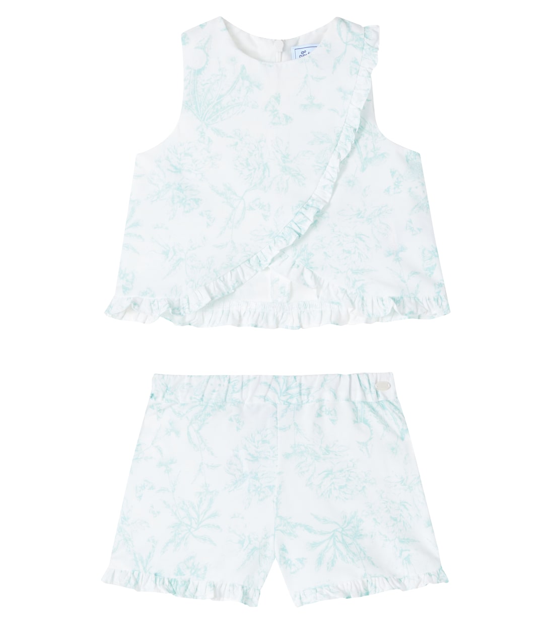 Baby floral cotton top and shorts set | Tartine et Chocolat