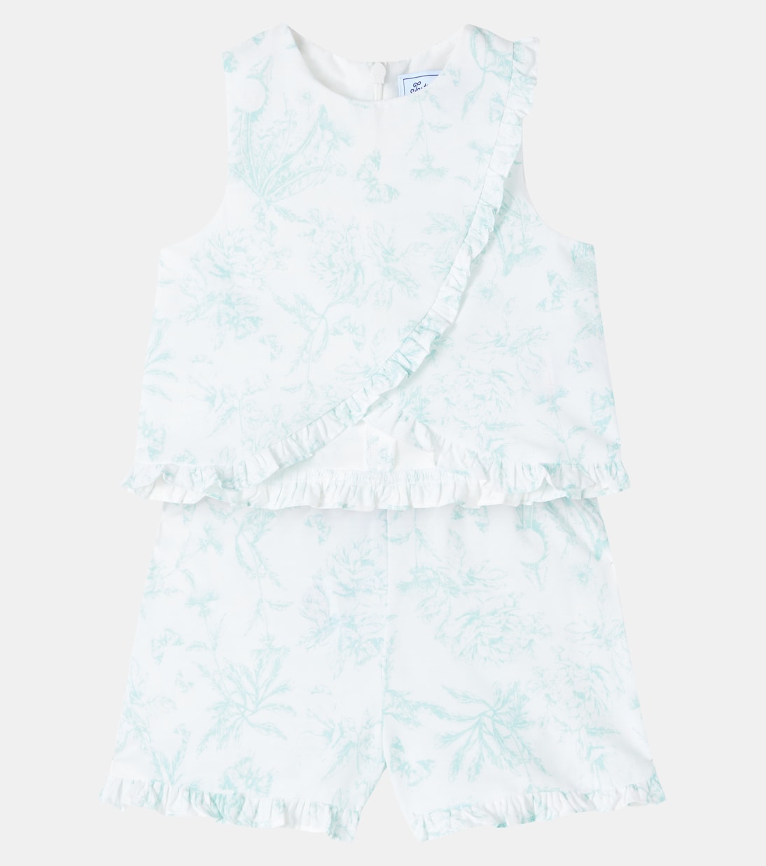 Baby floral cotton top and shorts set | Tartine et Chocolat