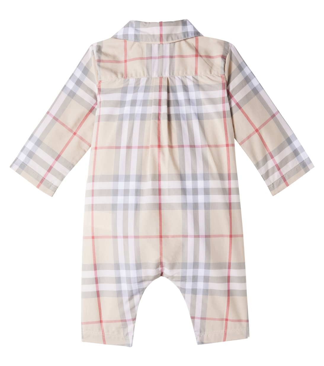 Baby Burberry Check cotton onesie | Burberry Kids