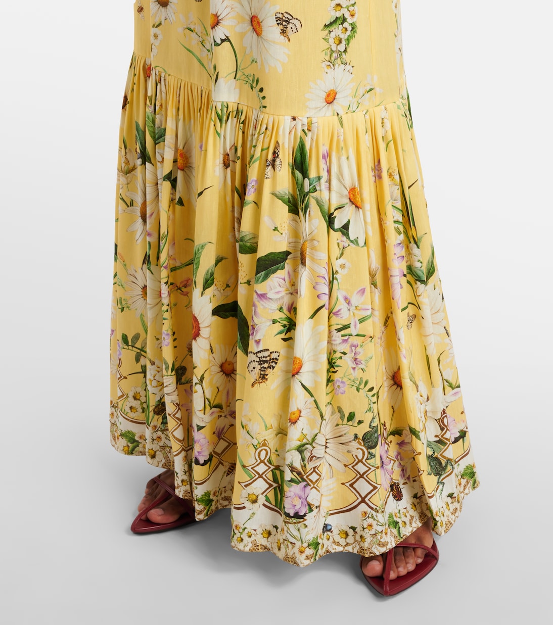 Robe Daisy Chains en lin et soie | Camilla