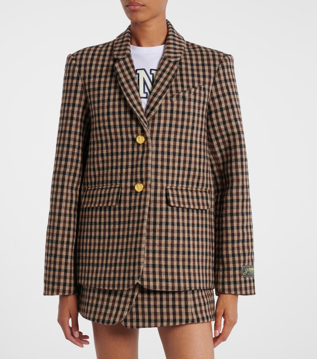 Karierter Blazer | Ganni