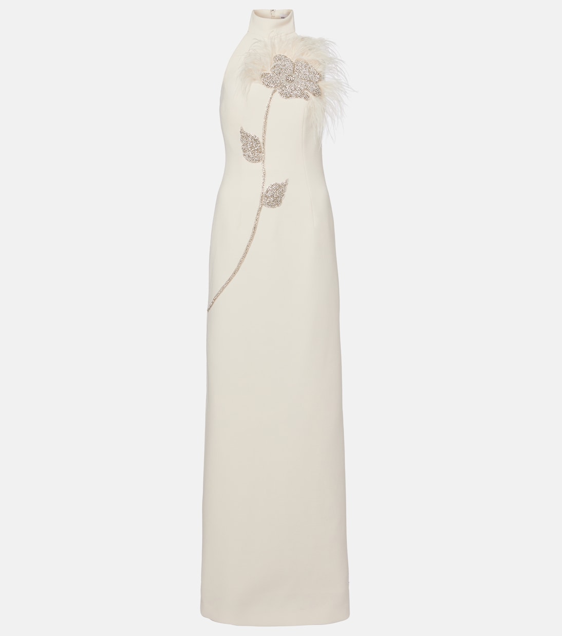 Robe Starlight mit Kristallen und Federn | Rebecca Vallance