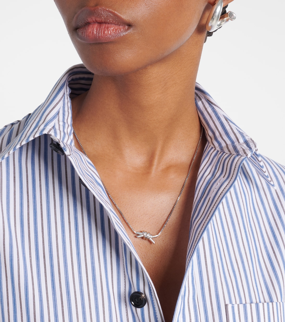 Collar Knot de plata de ley | Bottega Veneta