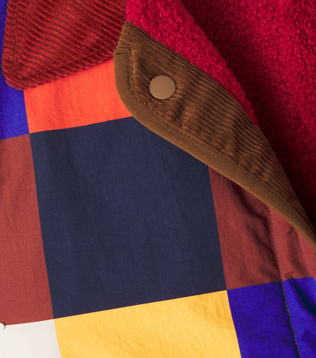 Multicolor Tiles reversible teddy jacket | Bobo Choses