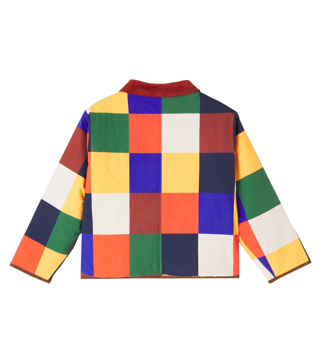 Multicolor Tiles reversible teddy jacket | Bobo Choses