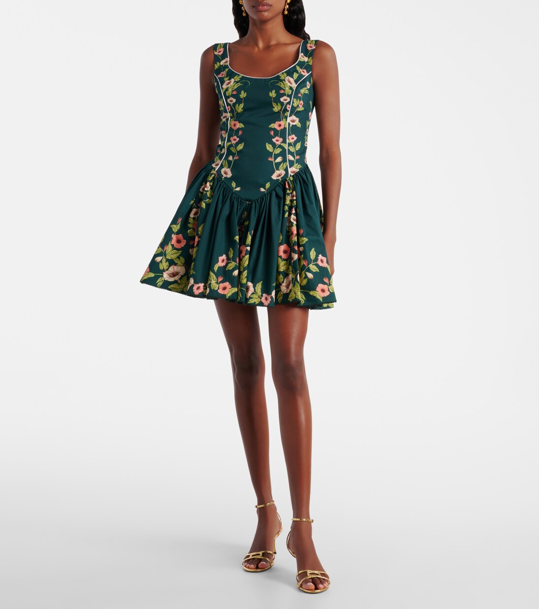 Robe Pluma en coton à fleurs | Agua by Agua Bendita