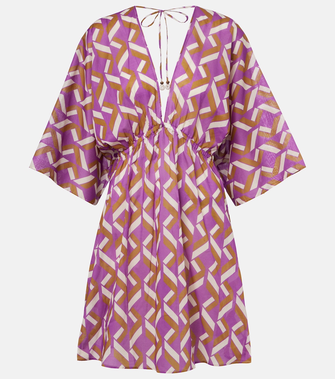 Feel patterned cotton voile minidress | Eres