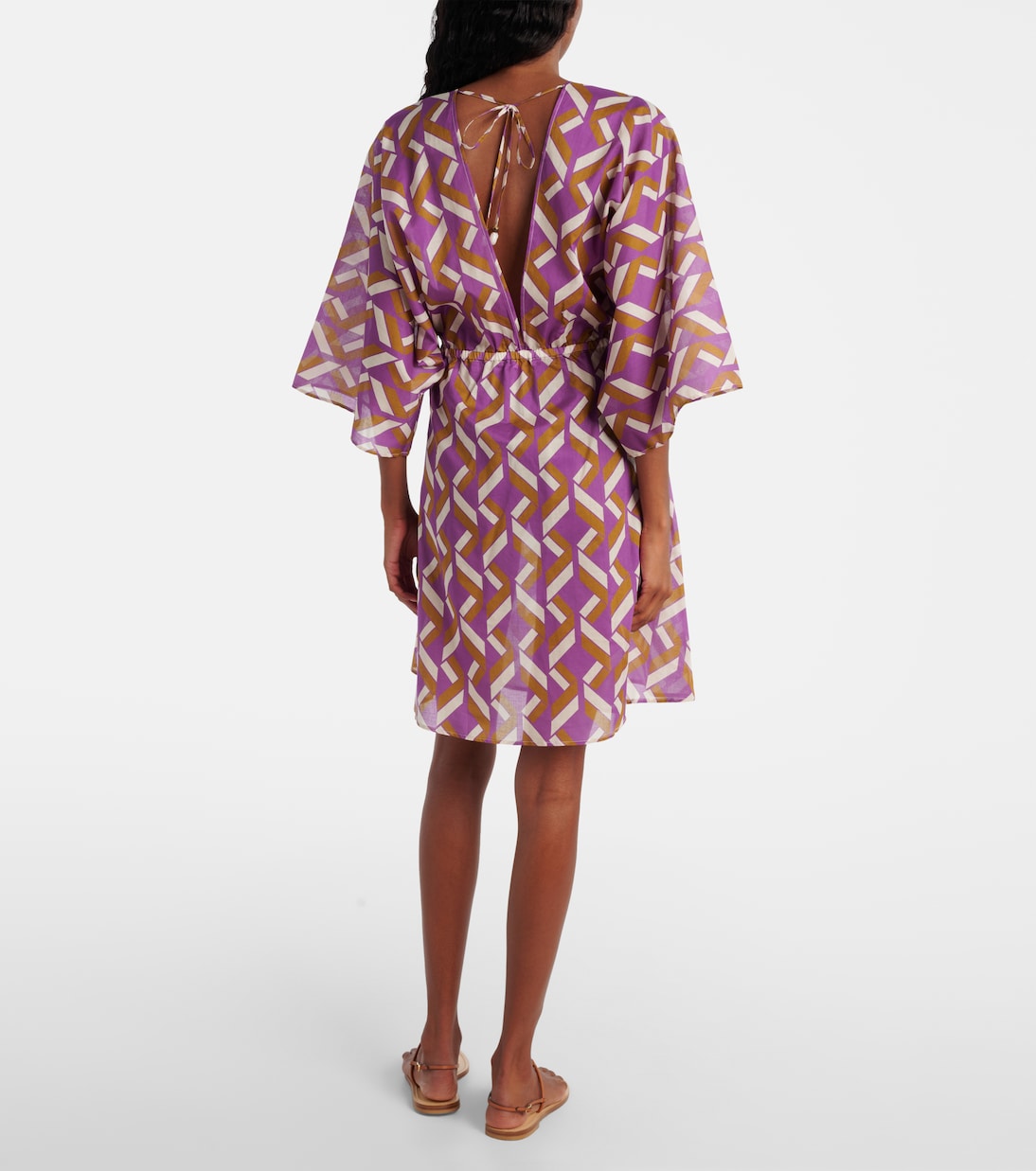 Feel patterned cotton voile minidress | Eres