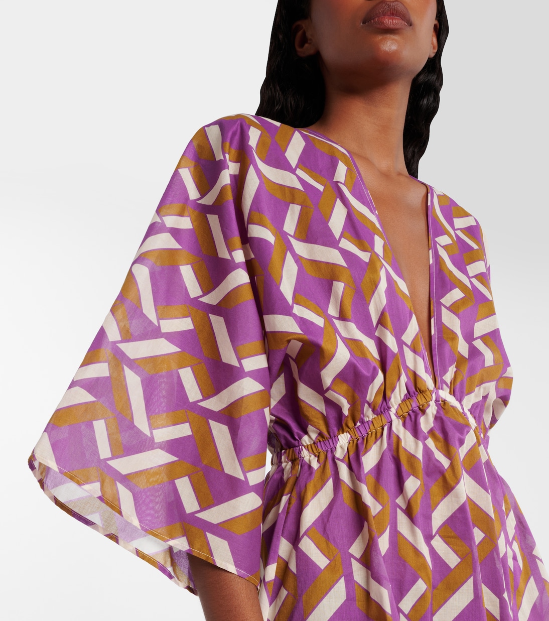 Feel patterned cotton voile minidress | Eres