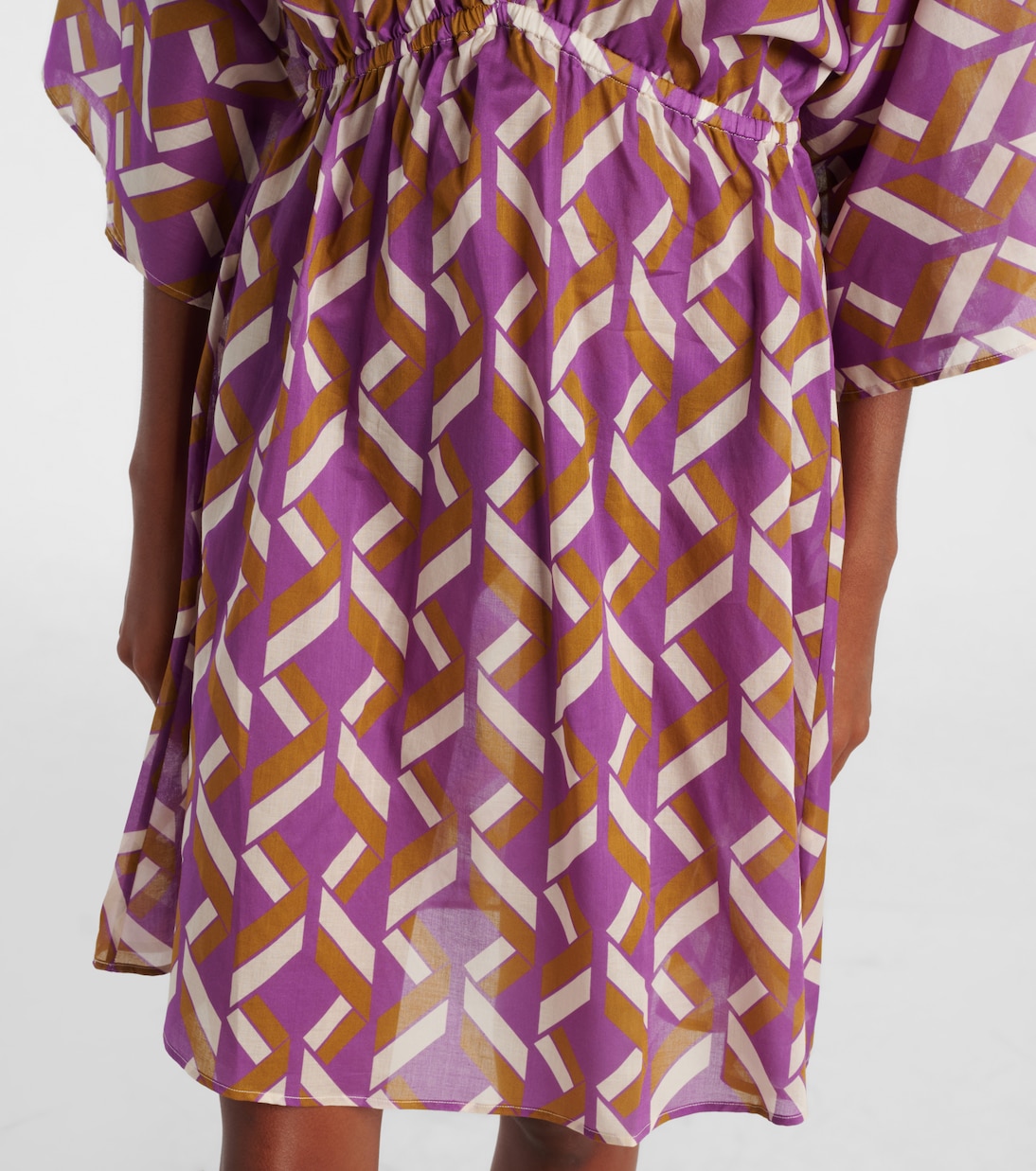 Feel patterned cotton voile minidress | Eres