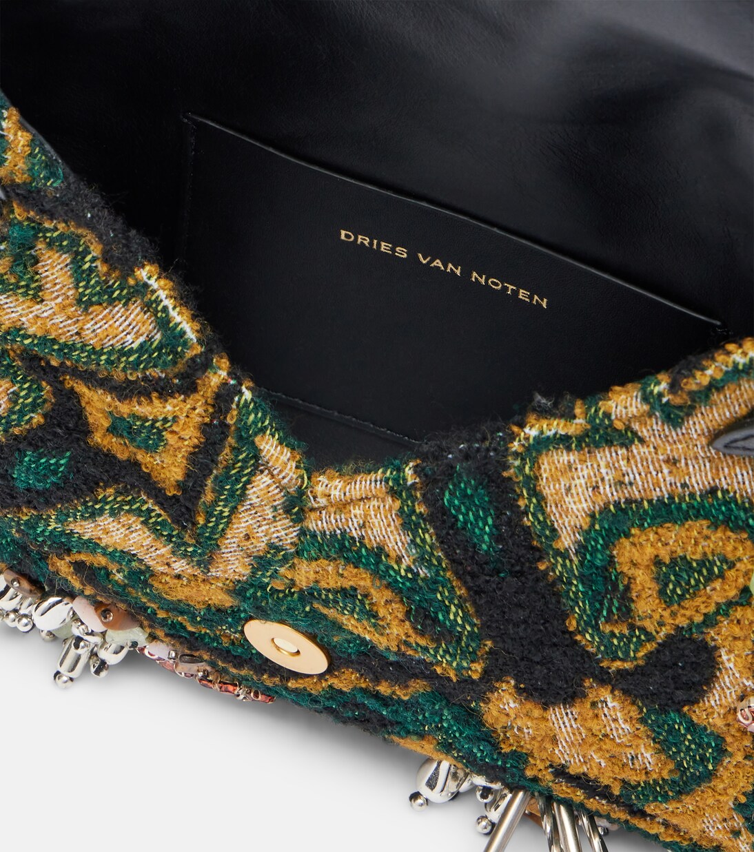 Embellished jacquard clutch | Dries Van Noten