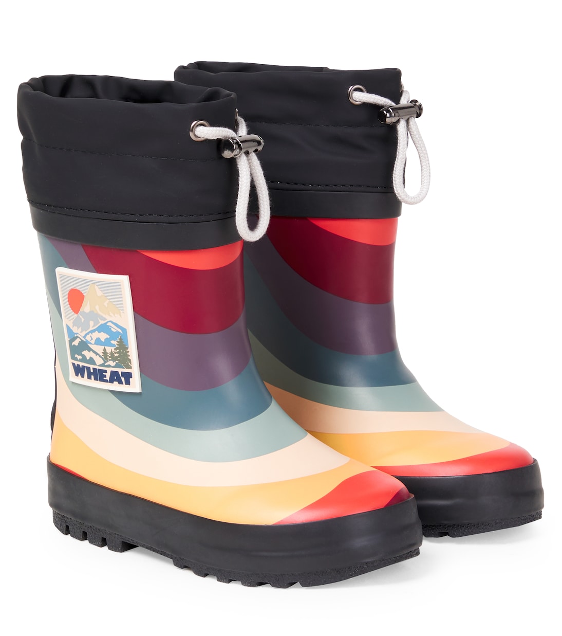 Logo rain boots | Wheat