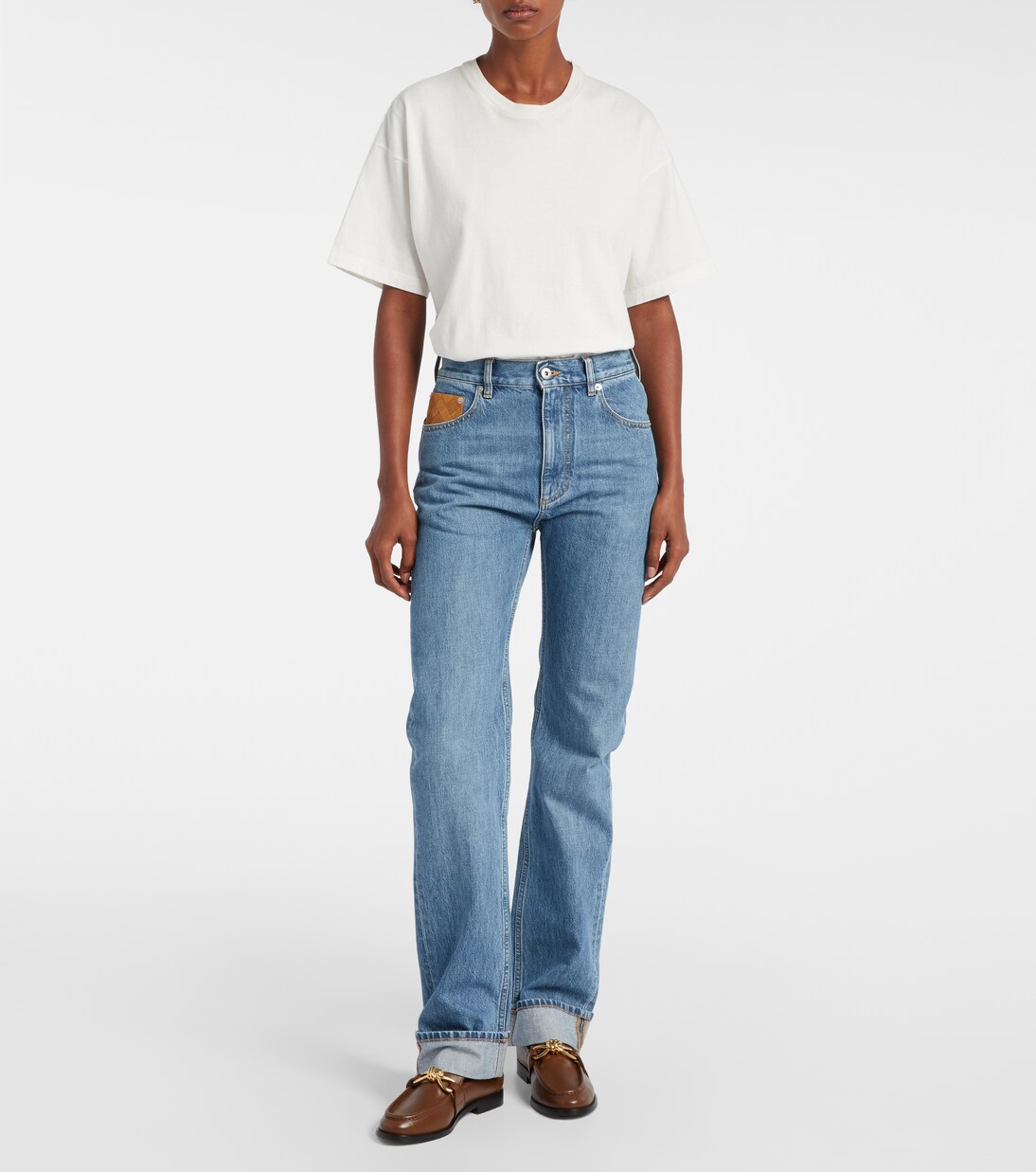 Jean droit à taille haute | Bottega Veneta