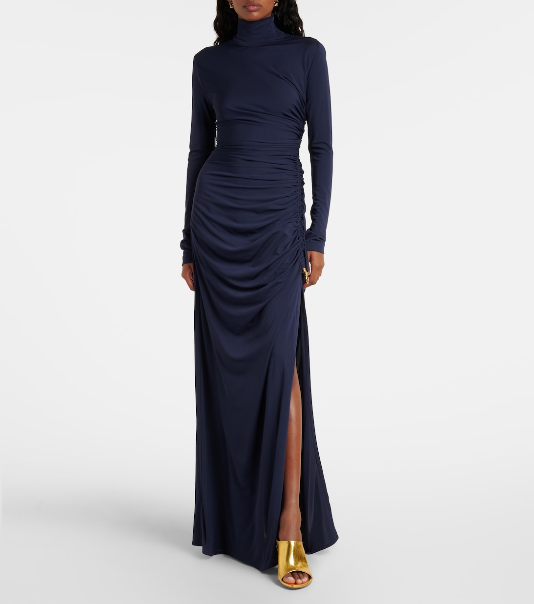 Knot draped jersey gown | Bottega Veneta