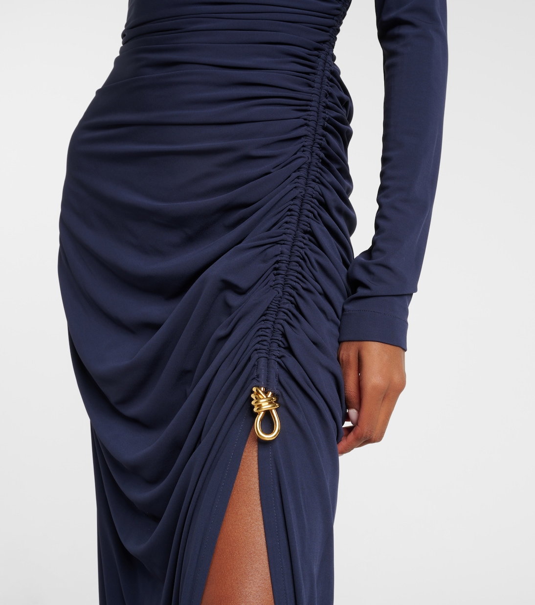 Knot draped jersey gown | Bottega Veneta