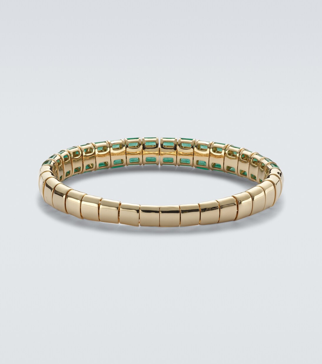 18kt gold bracelet with emeralds | Shay Jewelry