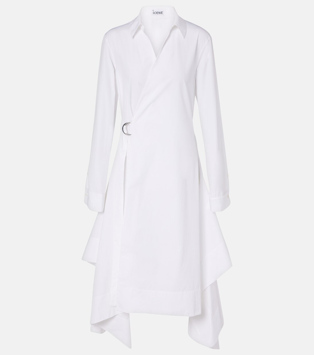 Draped cotton wrap dress | Loewe