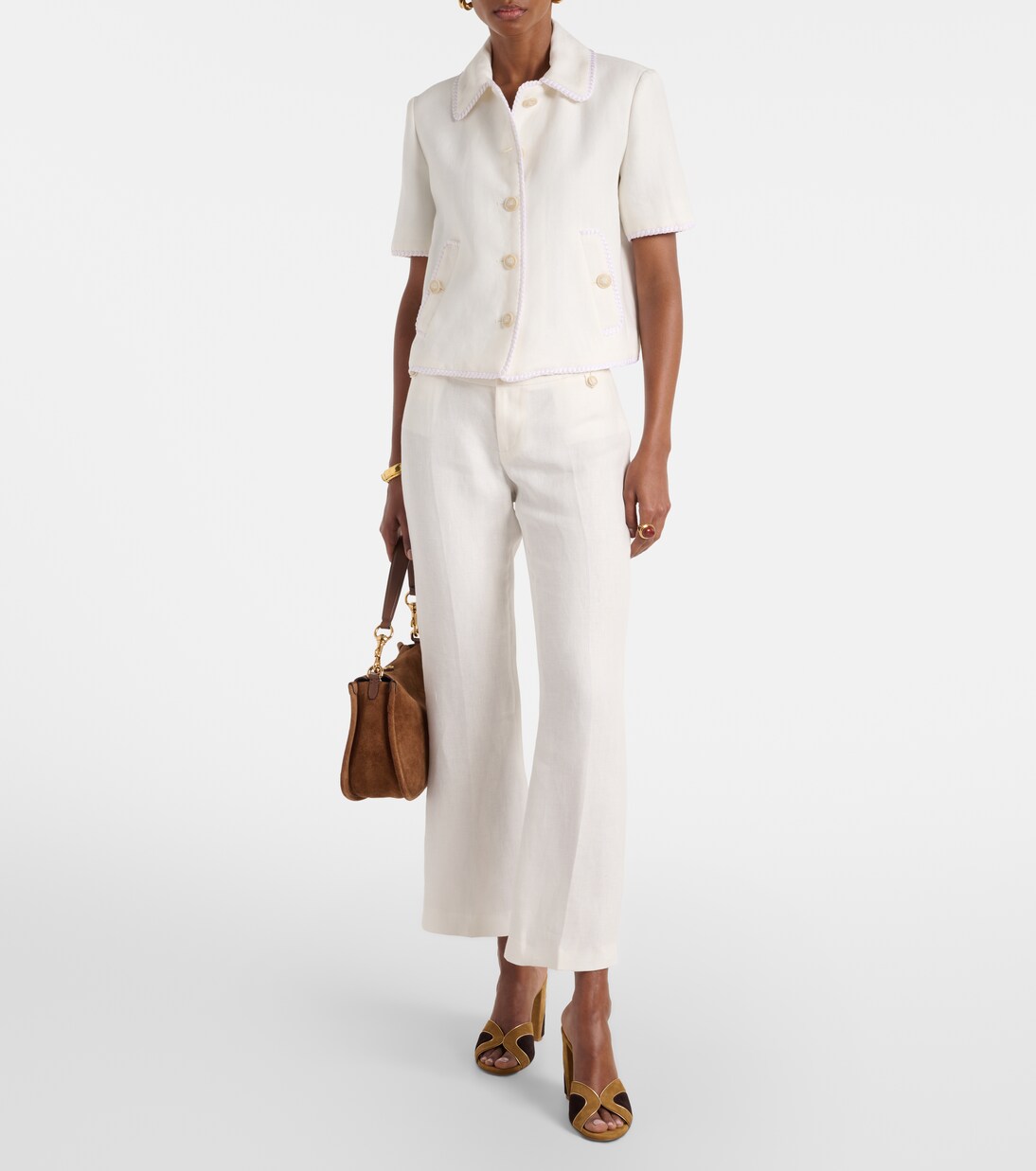 Pantalones acampanados de lino | Etro