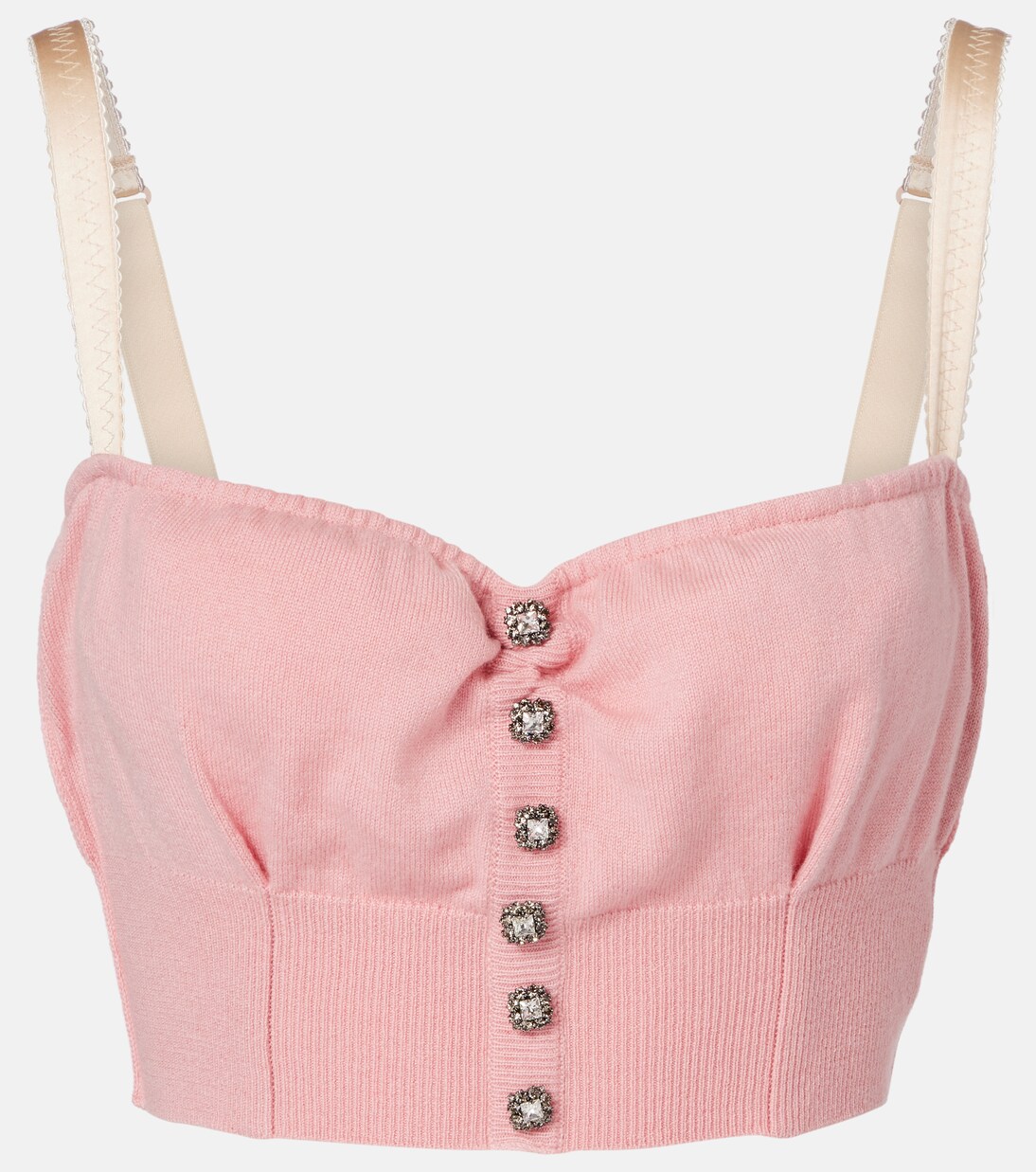 Embellished cropped silk-blend vest | Dolce&Gabbana