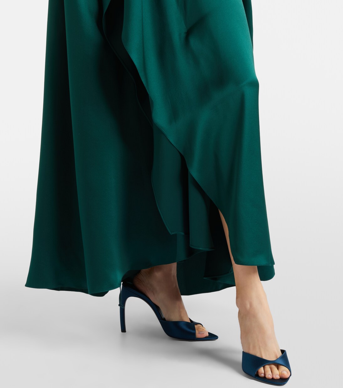 Hiba silk satin maxi dress | Roksanda